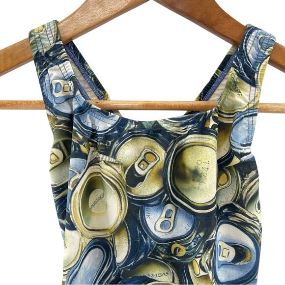 Speedo Soda Can Pop Collage Art to Wear Flyback One Piece
Swimsuit Size 34 / 10 - Picture 3 of 9